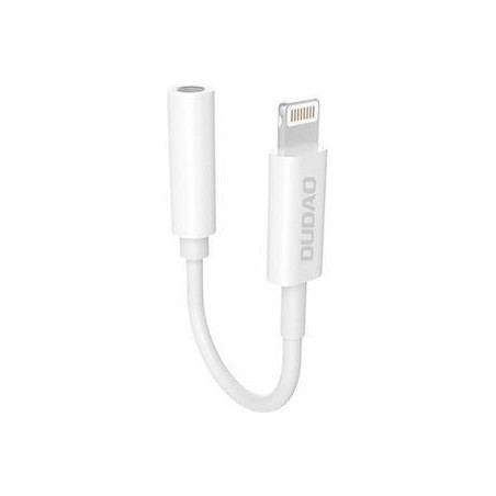 Dudao L16i Lightning to 3.5mm Jack adapter hvid
